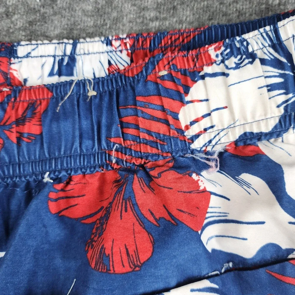 Foundry Swim Trunks Mens 3XL Blue Floral Tropical‎ Cargo Board Shorts